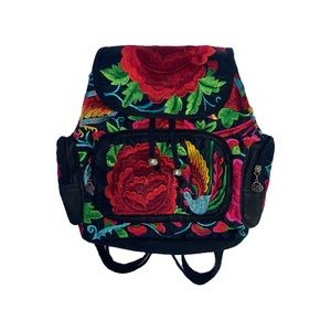 Backpack with Hand Embroidery